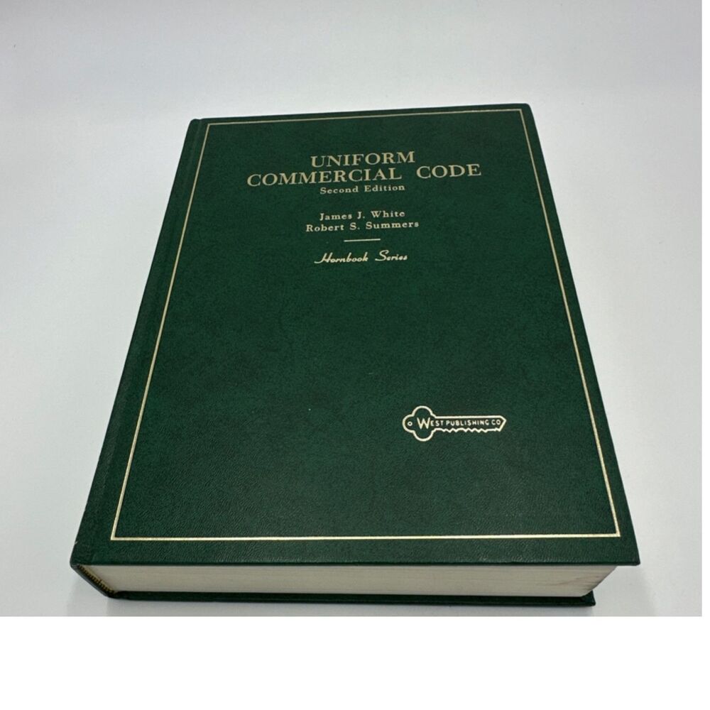 Uniform Commercial Code 2nd Ed. Hornbook Series Hardcover White Summers West Law